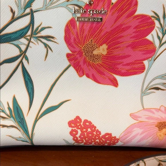 Kate Spade Floral Crossbody Bag - Cream and Red - Picture 2 of 8